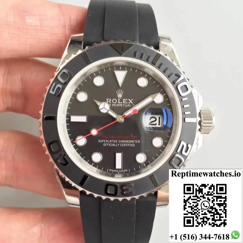 Rolex Yacht Master Custom 116655 40mm AR Factory Stainless Steel Case - Watches