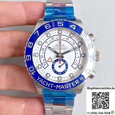 Rolex Yacht-Master Ii 116680 Jf Factory White Dial-Rep Time Watches