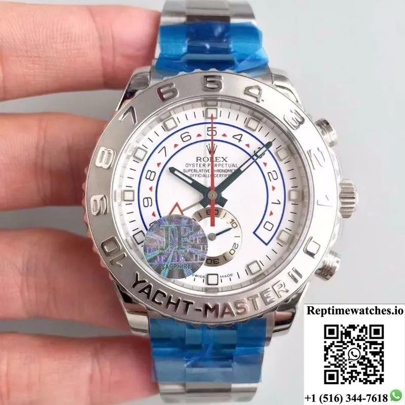 Rolex Yacht Master Ii 116689 Jf Factory White Dial-Rep Time Watches