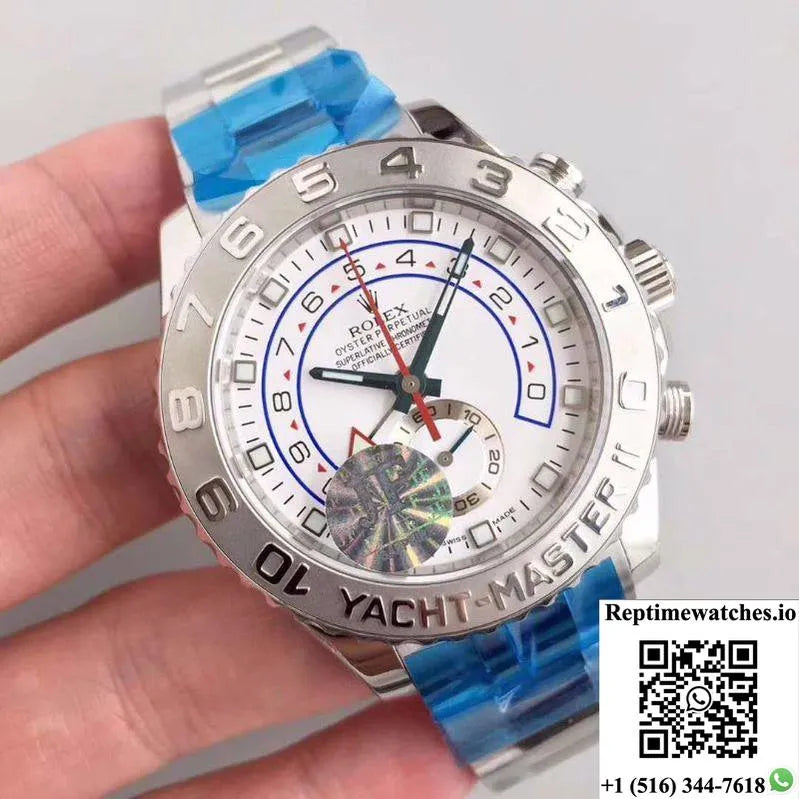 Rolex Yacht Master Ii 116689 Jf Factory White Dial-Rep Time Watches