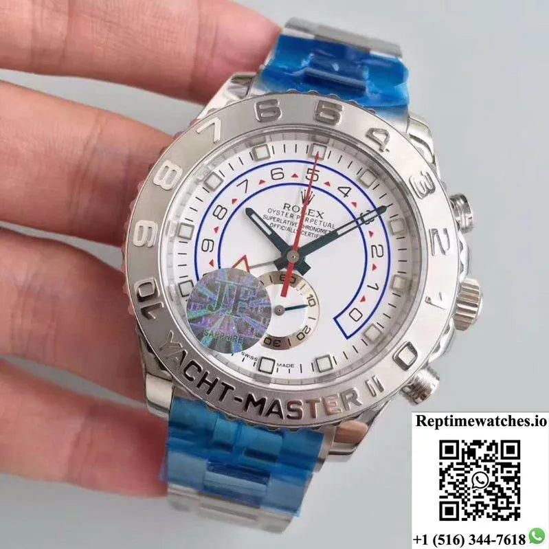 Rolex Yacht Master Ii 116689 Jf Factory White Dial-Rep Time Watches