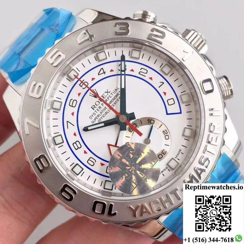 Rolex Yacht Master Ii 116689 Jf Factory White Dial-Rep Time Watches