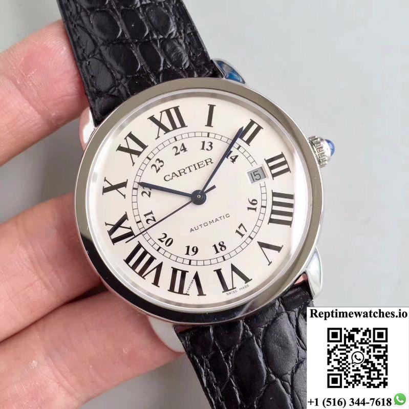 Ronde Solo De Cartier W6701010 42Mm Zf Factory White Dial-Rep Time Watches