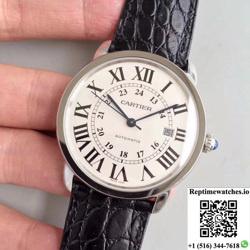Ronde Solo De Cartier W6701010 42Mm Zf Factory White Dial-Rep Time Watches