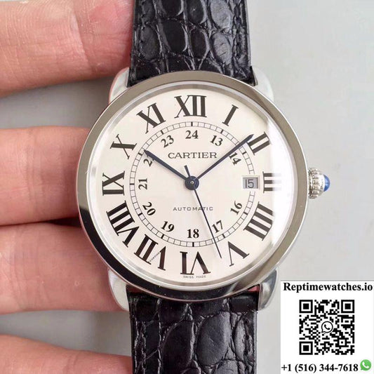 Ronde Solo De Cartier W6701010 42Mm Zf Factory White Dial-Rep Time Watches