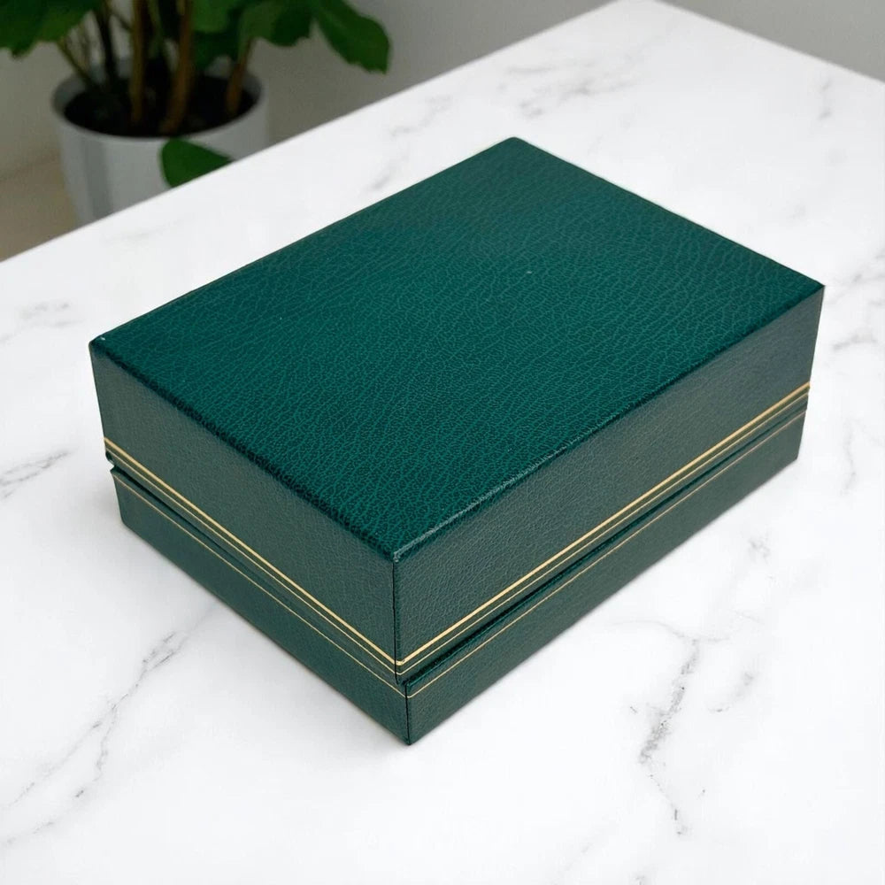 ROLEX VINTAGE DAYTONA 6263/6265 PRESENTATION BOX GREEN VELVET DISPLAY CASE