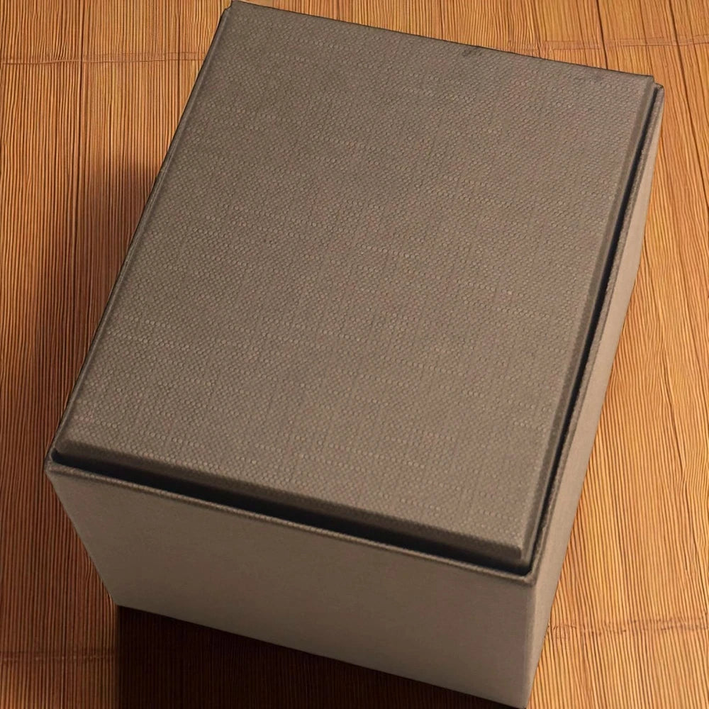 PATEK PHILIPPE GENÈVE LEATHER WATCH CASE – BLACK CALATRAVA LOGO W/ ORIGINAL BOX