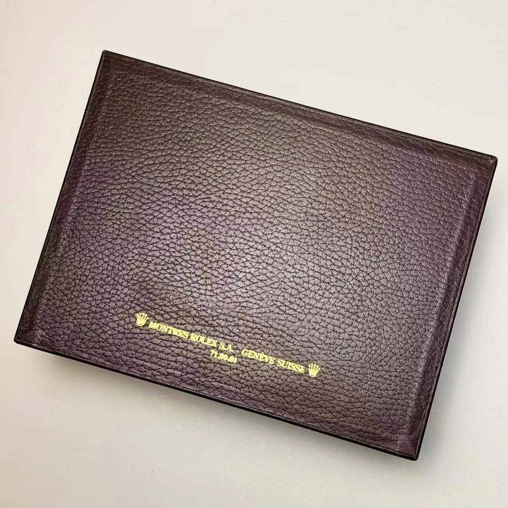 ROLEX VINTAGE BROWN LEATHER WATCH BOX FOR 71.00.01 | SWISS COLLECTIBLE