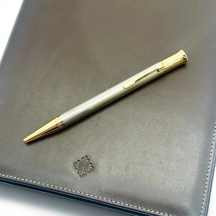 PATEK PHILIPPE SILVER SCRIPTED PEN GRAF VON FABER-CASTELL WEAVE RARE VIP AD GIFT