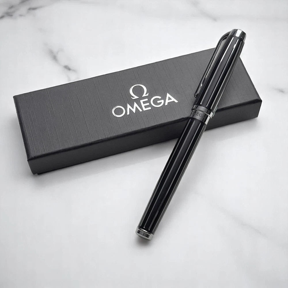 OMEGA PRESTIGE CHROME-TRIM BALLPOINT PEN