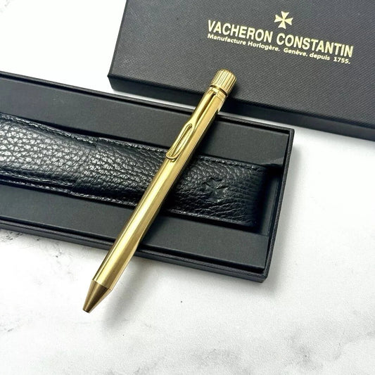 AUTHENTIC VACHERON CONSTANTIN MALTE ELEGANCE BALLPOINT PEN WITH LEATHER CASE