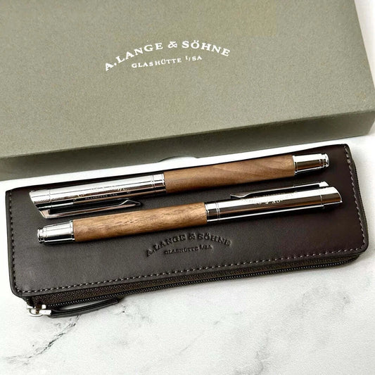 A LANGE & SOHNE MAHOGANY ROYAL PEN SET - LUXURY GIFT | LIMITED EDITION