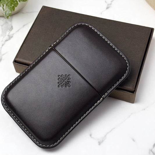 PATEK PHILIPPE CALATRAVA BROWN LEATHER CARD HOLDER –VIP GIFT – MINIMALIST LUXURY