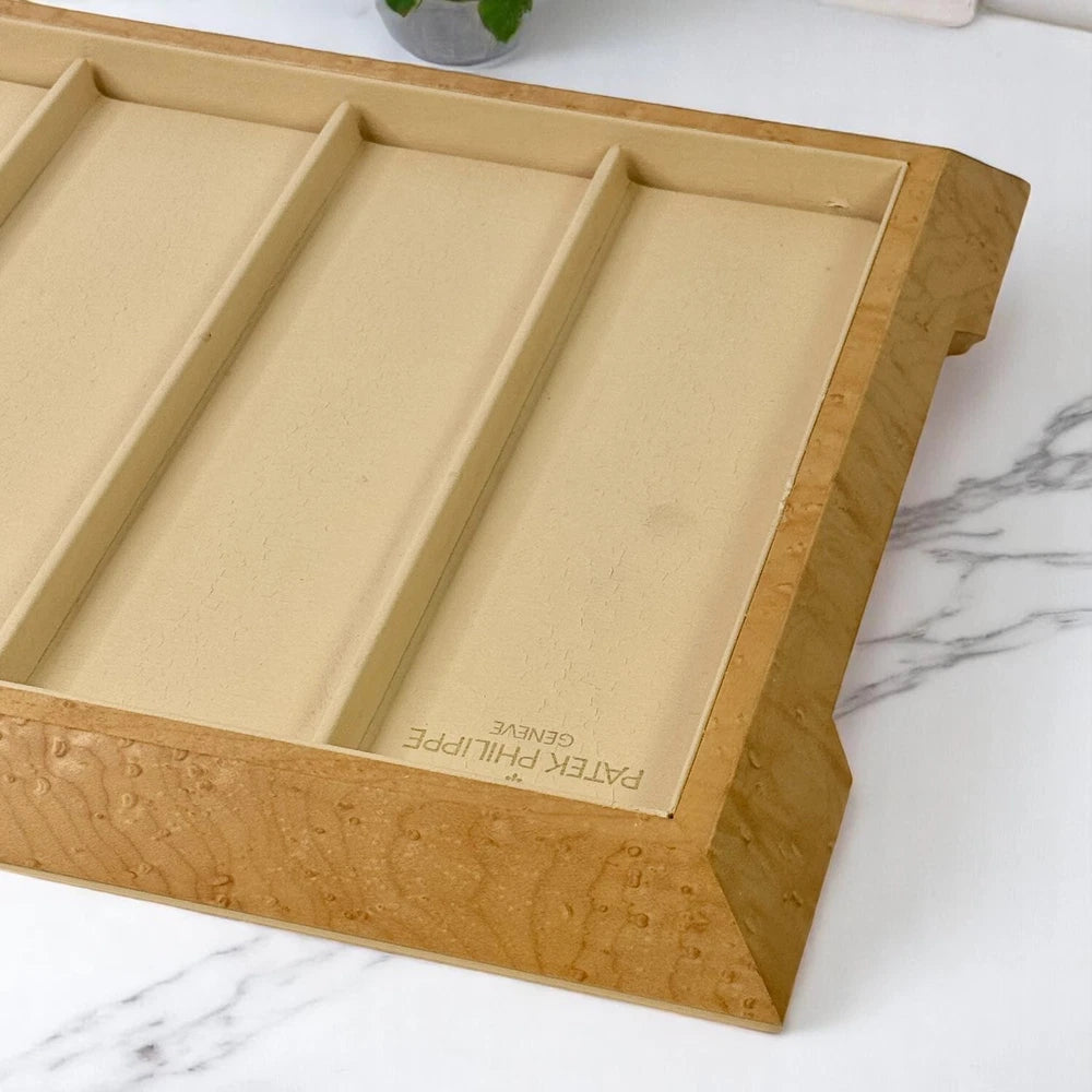 PATEK PHILIPPE MAPLE WOOD SHOWCASE PRESENTATION TRAY
