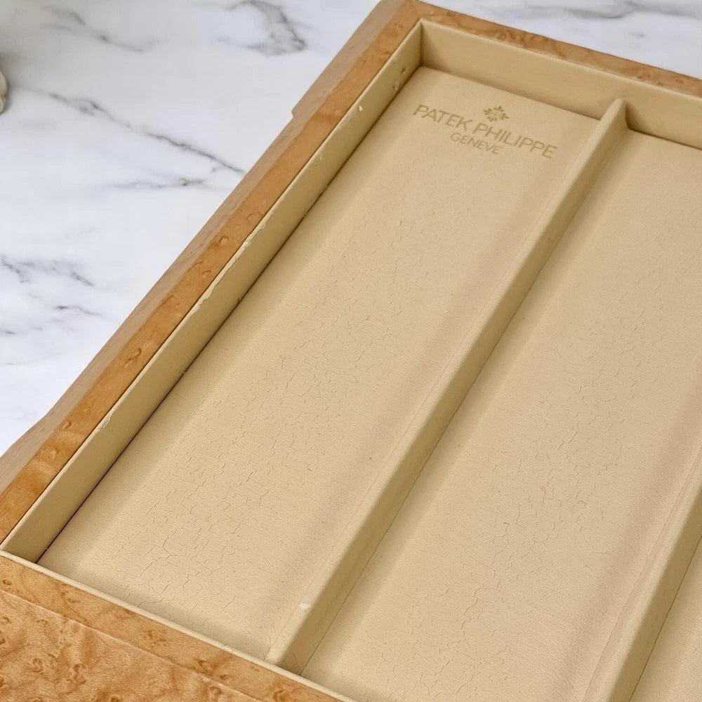 PATEK PHILIPPE MAPLE WOOD SHOWCASE PRESENTATION TRAY