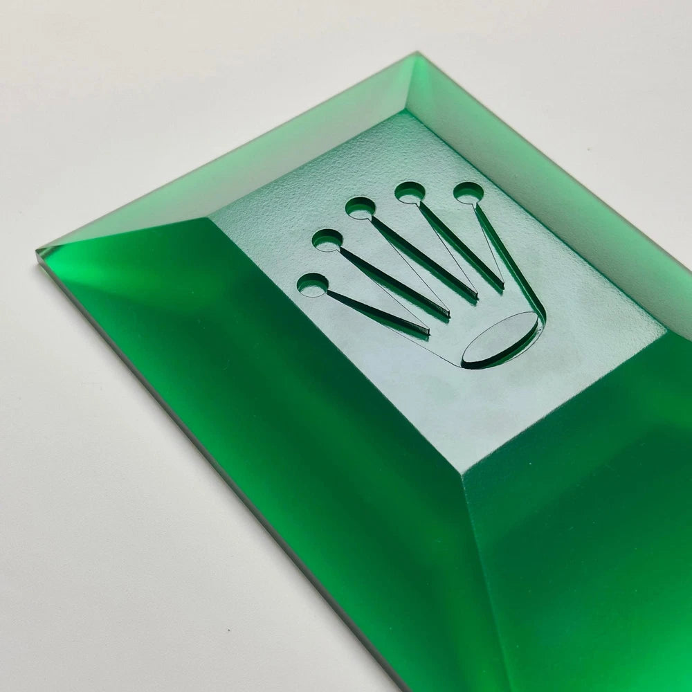 ROLEX GREEN ACRYLIC PAPERWEIGHT 2015 | COLLECTOR'S EDITION VIP GIFT