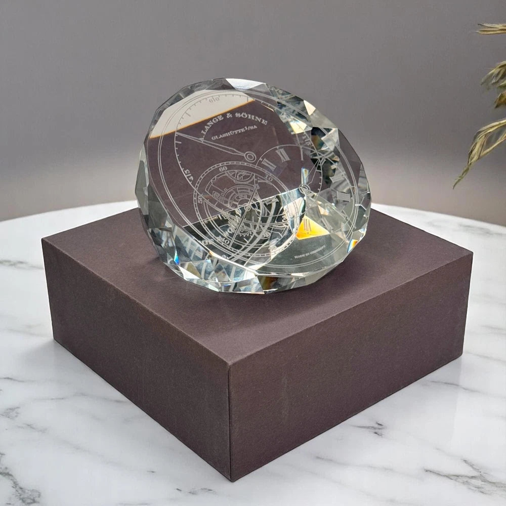 A. LANGE & SÖHNE CRYSTAL TOURBILLON PAPERWEIGHT – VIP GIFT – ORIGINAL BOX
