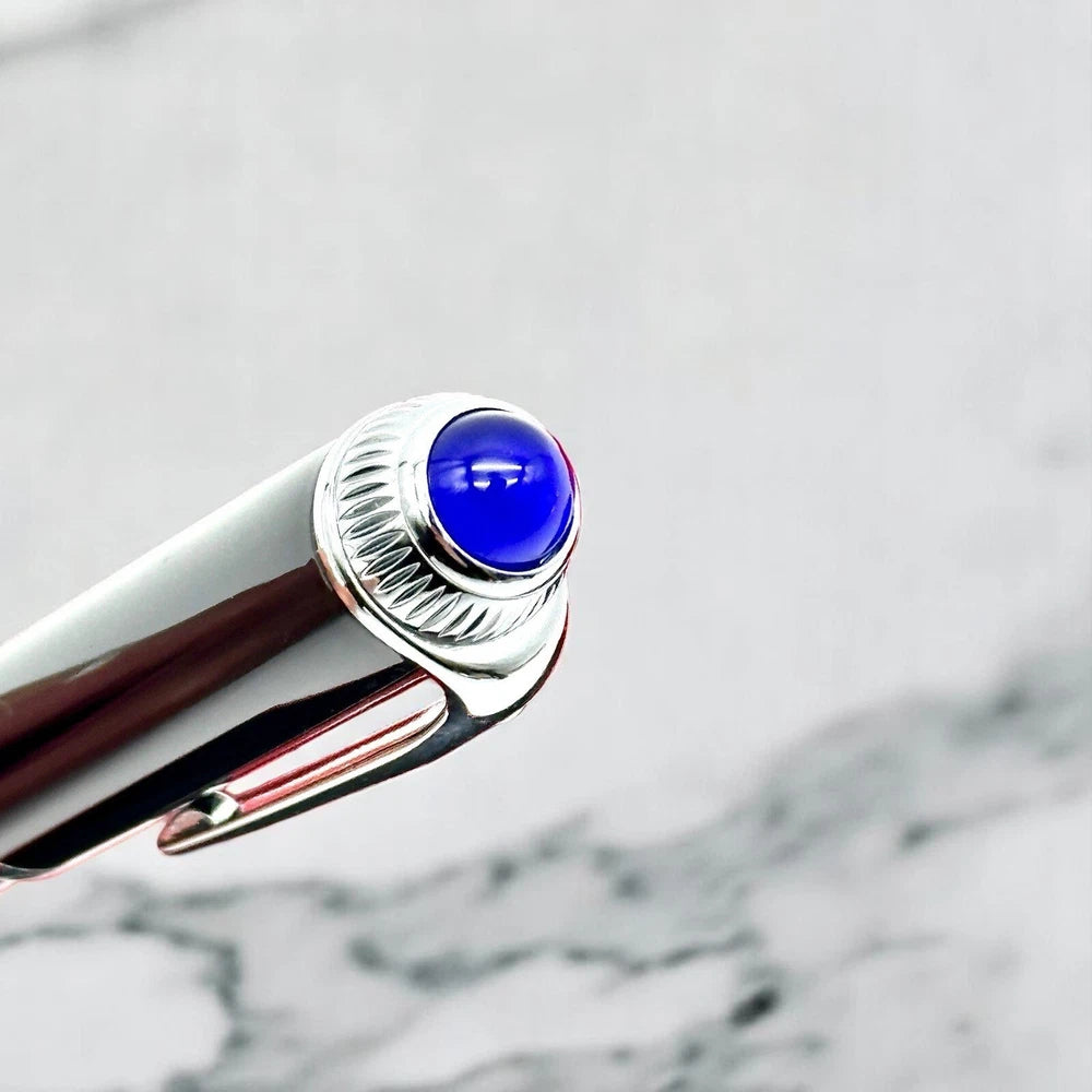 CARTIER BLACK COMPOSITE SILVER EXECUTIVE ROLLERBALL PEN RARE AD VIP GIFT