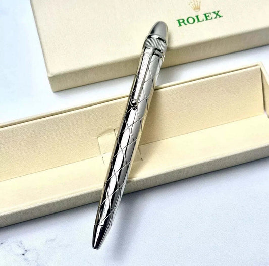 ROLEX PLATINUM SILVER PEN FOR VIPS | EXQUISITE CROWN SIGNATURE DESIGN