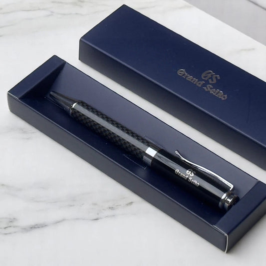 GRAND SEIKO CARBON BALLPOINT PEN – LUXURY JAPAN GIFT RARE BALL POINT