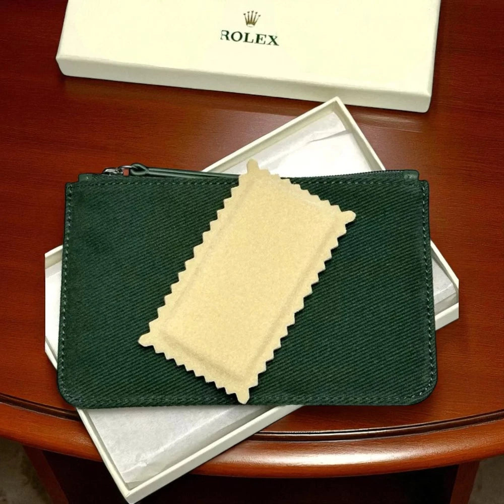 ROLEX VIRIDIAN GREEN TRAVEL WATCH POUCH CASE AD VIP GIFT