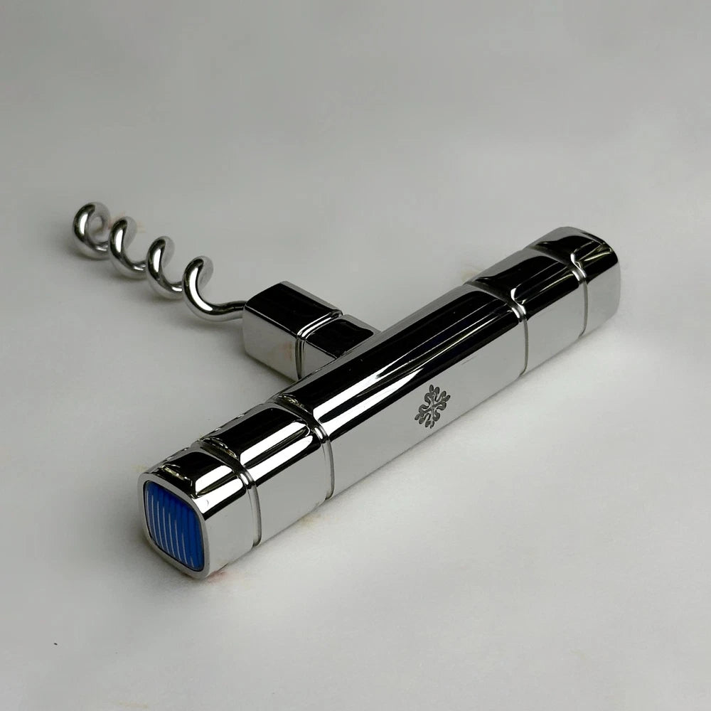 PATEK PHILIPPE SILVER BOTTLE OPENER WITH CORKSCREW | LUXURY VIP GIFT