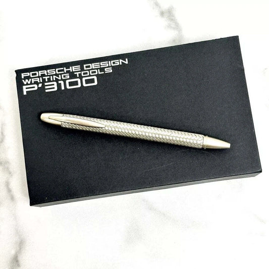 PORSCHE DESIGN TEC FLEX P3100 BRAIDED WEAVE BALLPOINT PEN FOR COLLECTORS | LUXUR