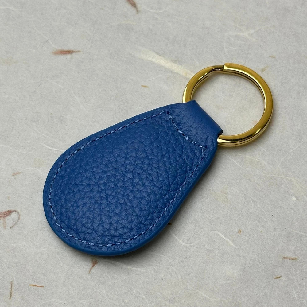 PATEK PHILIPPE AZURE BLUE LEATHER KEYRING FOR PATEK PHILIPPE WATCHES | HANDMADE