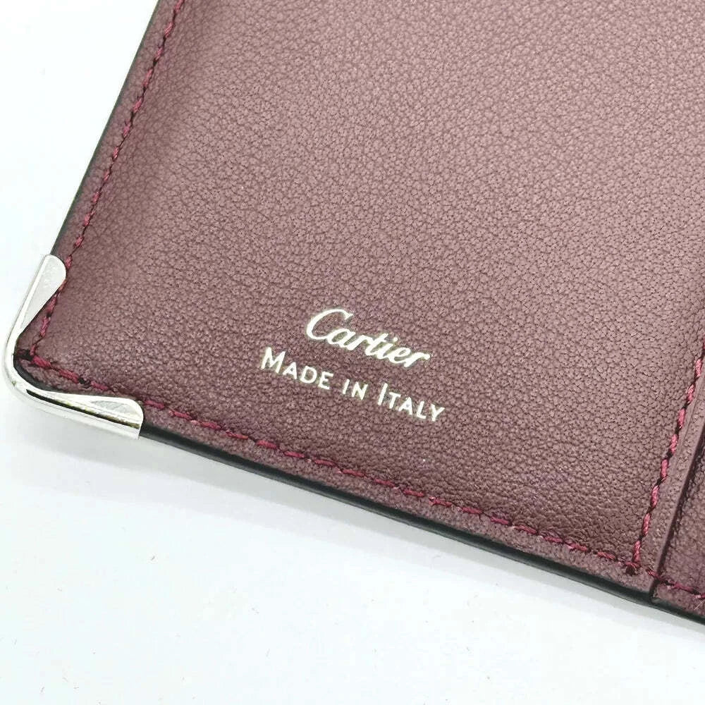 CARTIER BLACK CALFSKIN QUAD CARDHOLDER FOR CARDS | MUST DE CARTIER CARD WALLET