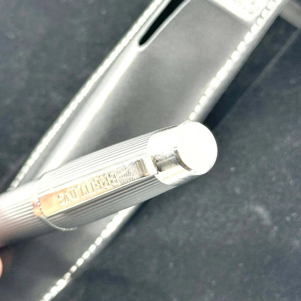 BREITLING LUXURY ROLLERBALL PEN WITH LEATHER CASE AD VIP GIFT