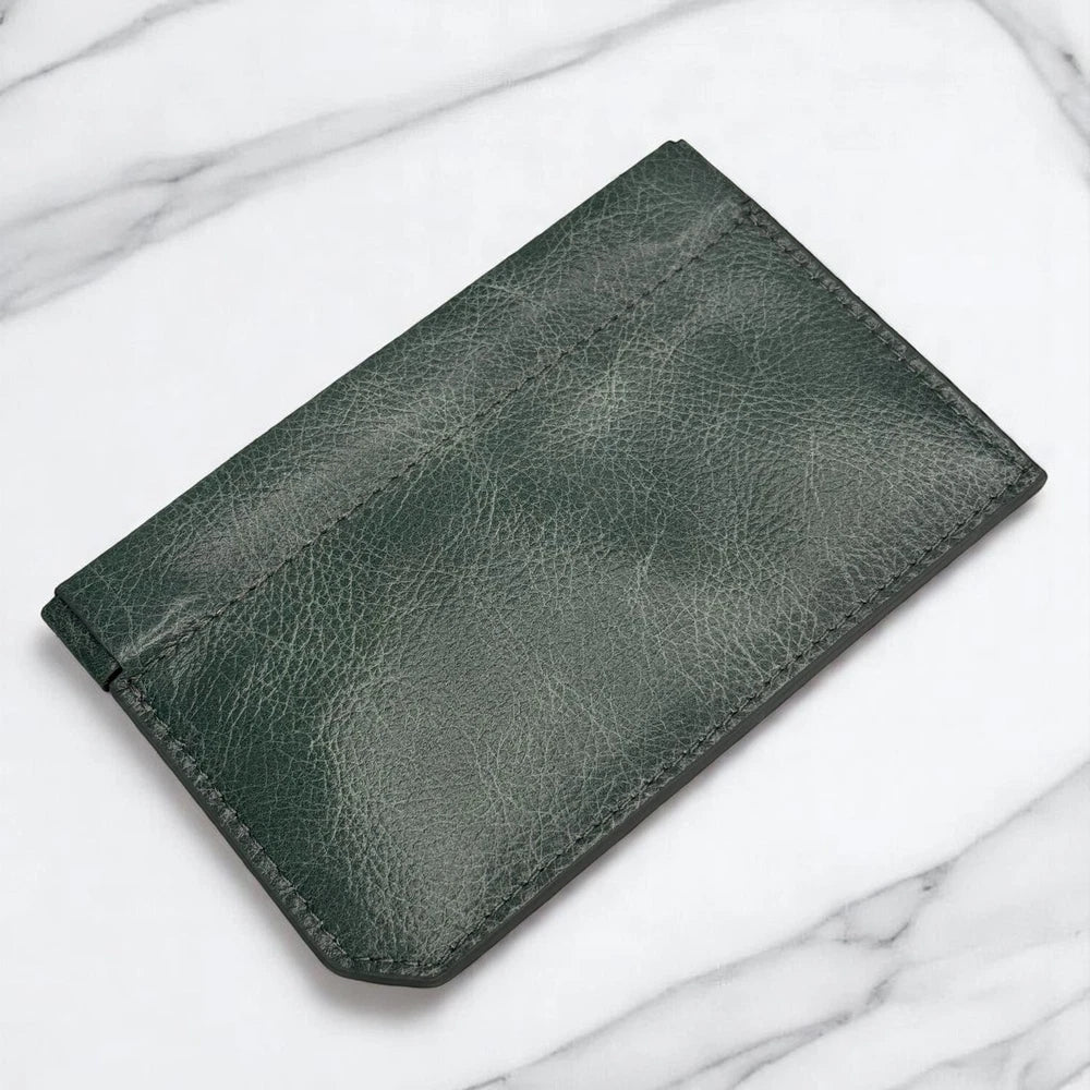 IWC VINTAGE-STYLE TEAL GREEN CARDHOLDER