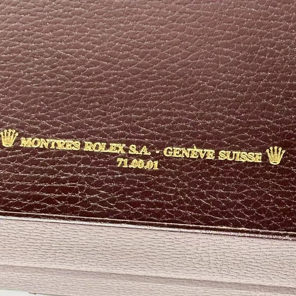 ROLEX VINTAGE BROWN LEATHER WATCH BOX FOR 71.00.01 | SWISS COLLECTIBLE