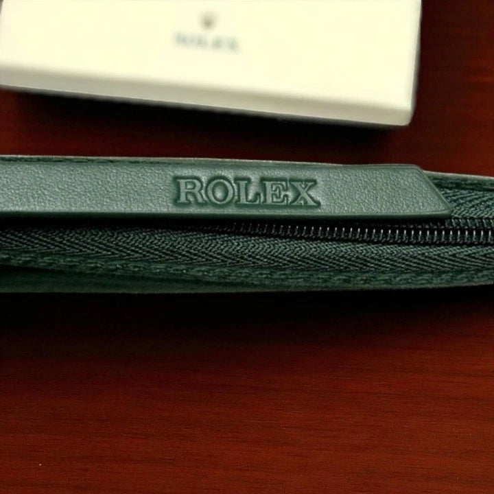 ROLEX VIRIDIAN GREEN TRAVEL WATCH POUCH CASE AD VIP GIFT
