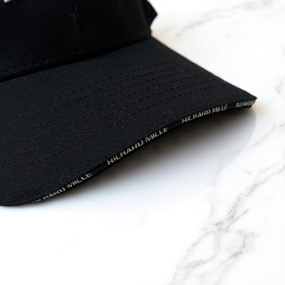 RICHARD MILLE WIMBLEDON CAP – BLACK COTTON – LIMITED EDITION