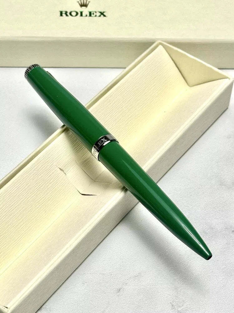 ROLEX GREEN EMERALD TWIST BALLPOINT PEN FOR VIP GIFT