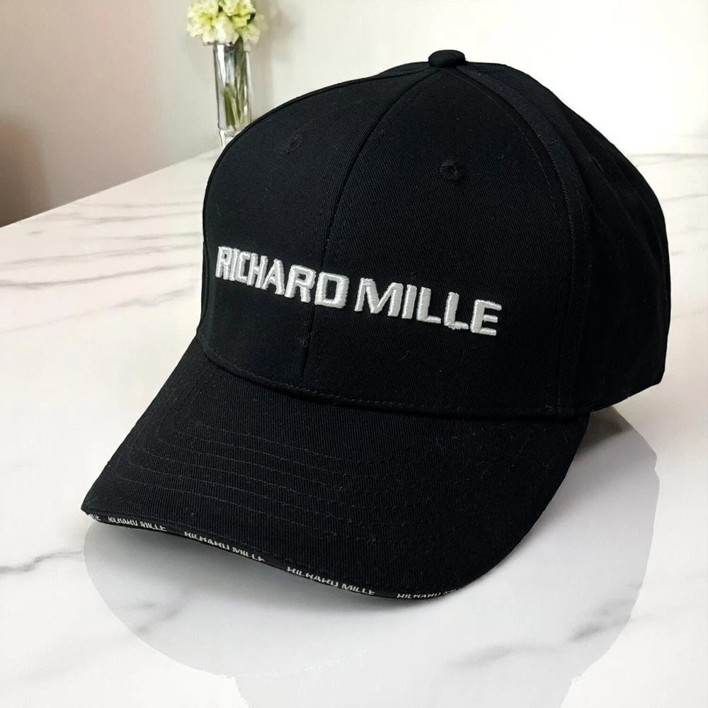 RICHARD MILLE WIMBLEDON CAP – BLACK COTTON – LIMITED EDITION