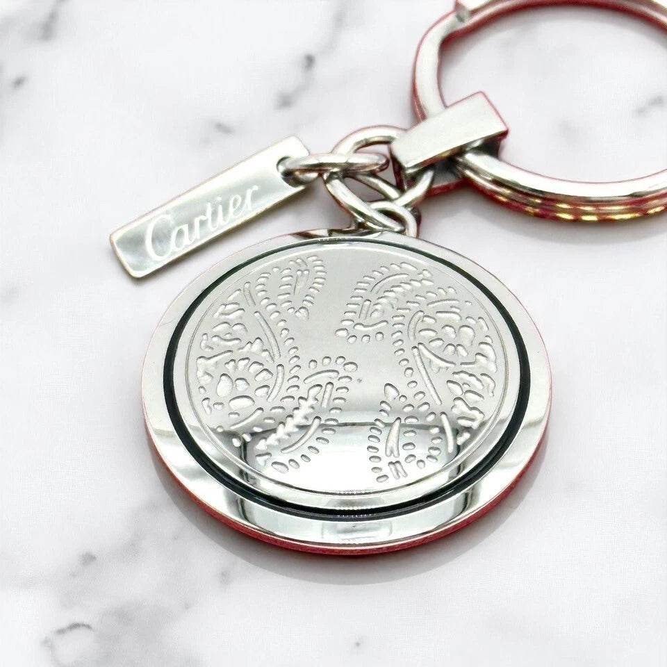 CARTIER TREE OF LIFE SILVER MEDALLION KEYCHAIN – VIP DEALER EXCLUSIVE GIFT