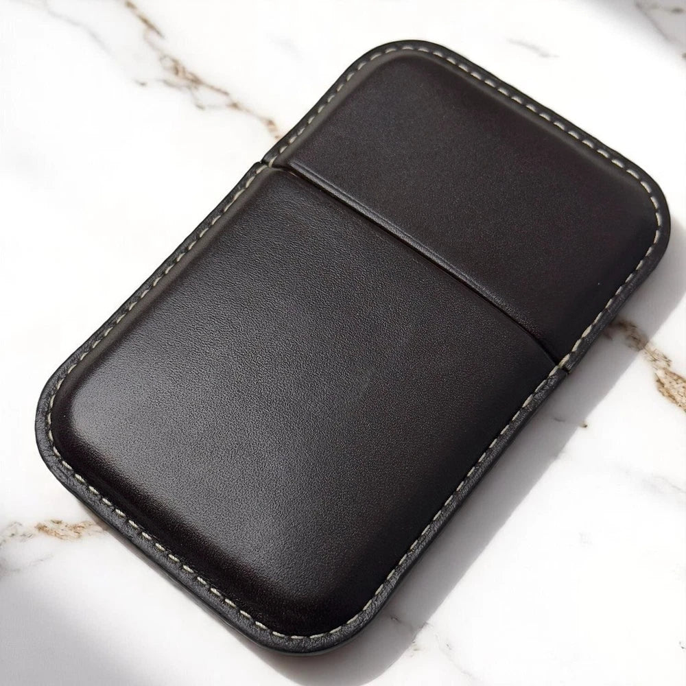 PATEK PHILIPPE CALATRAVA BROWN LEATHER CARD HOLDER –VIP GIFT – MINIMALIST LUXURY
