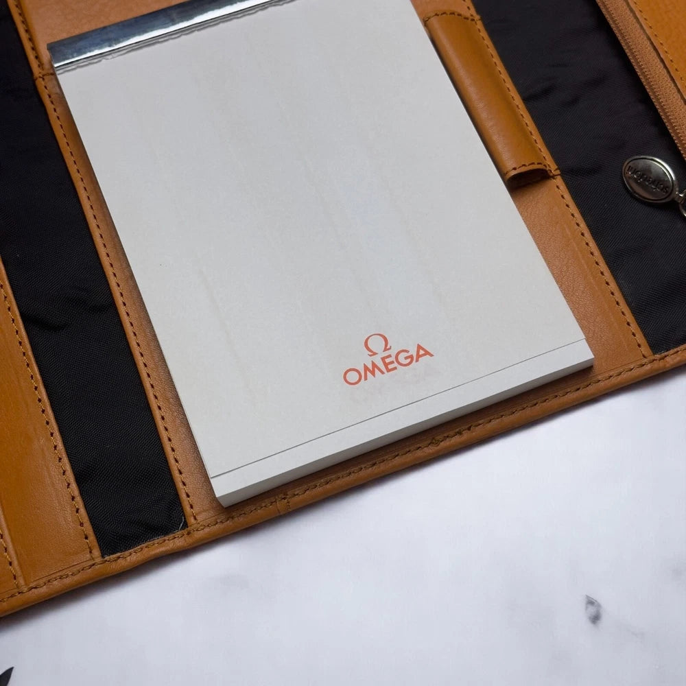 OMEGA SCHEDONI LEATHER 150TH ANNIVERSARY WALLET – VINTAGE VIP COLLECTOR’S SET