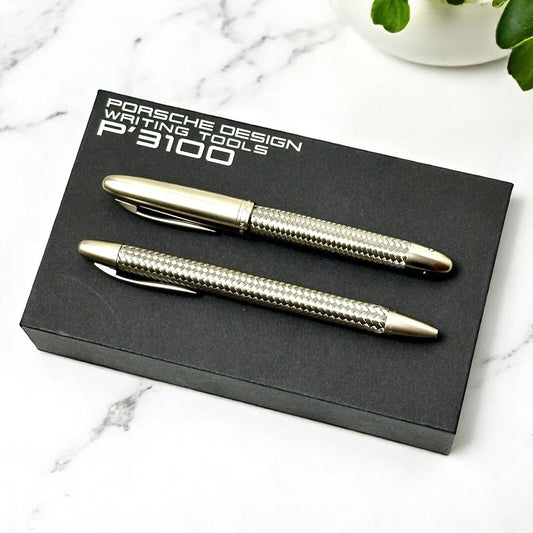 PORSCHE DESIGN P3100 COLLECTION TEC FLEX BALLPOINT | ROLLERBALL PEN SET