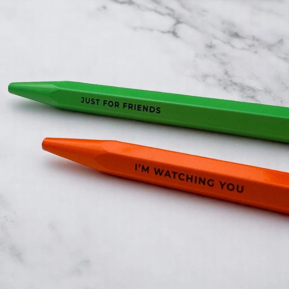 ROGER DUBUIS X CARAN D’ACHE BALLPOINT PEN SET –| ORANGE & GREEN