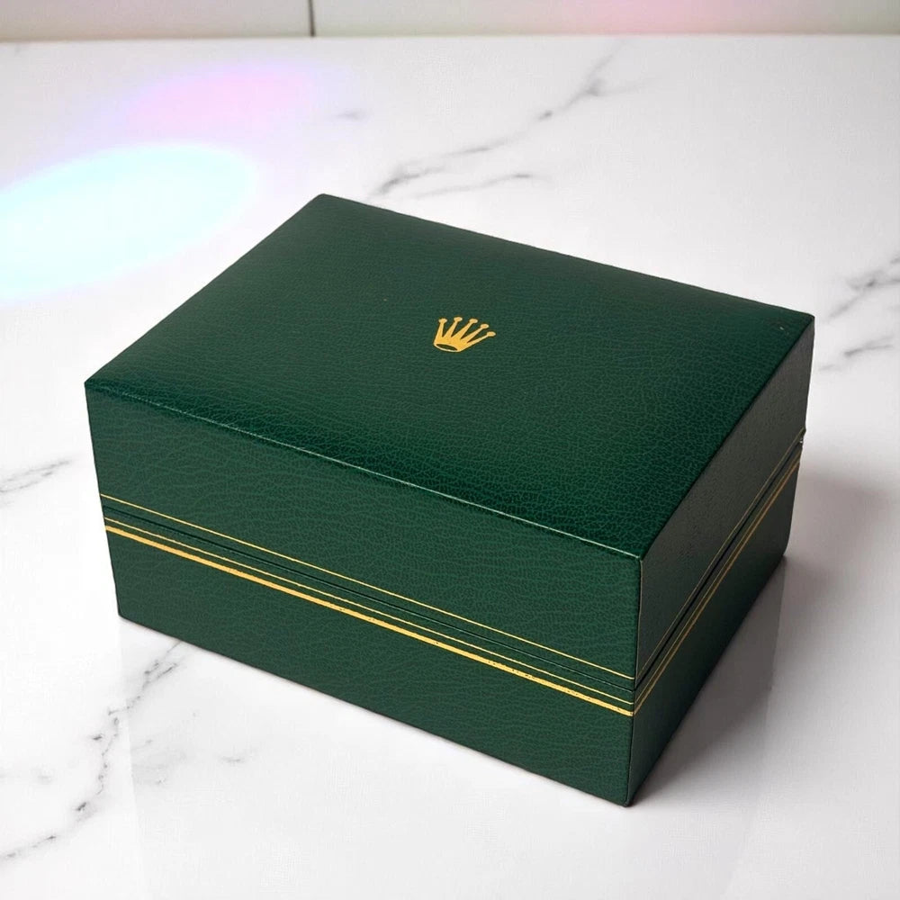 ROLEX VINTAGE DAYTONA 6263/6265 PRESENTATION BOX GREEN VELVET DISPLAY CASE