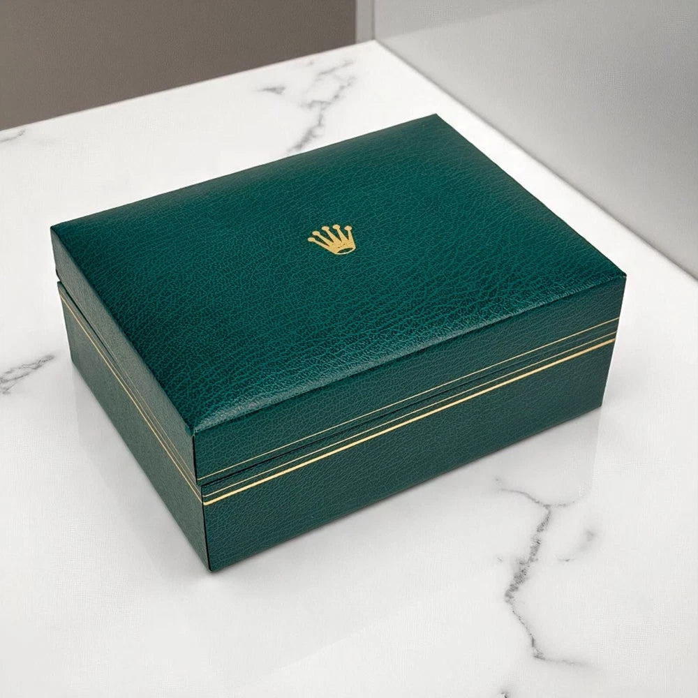 ROLEX VINTAGE DAYTONA 6263/6265 PRESENTATION BOX GREEN VELVET DISPLAY CASE