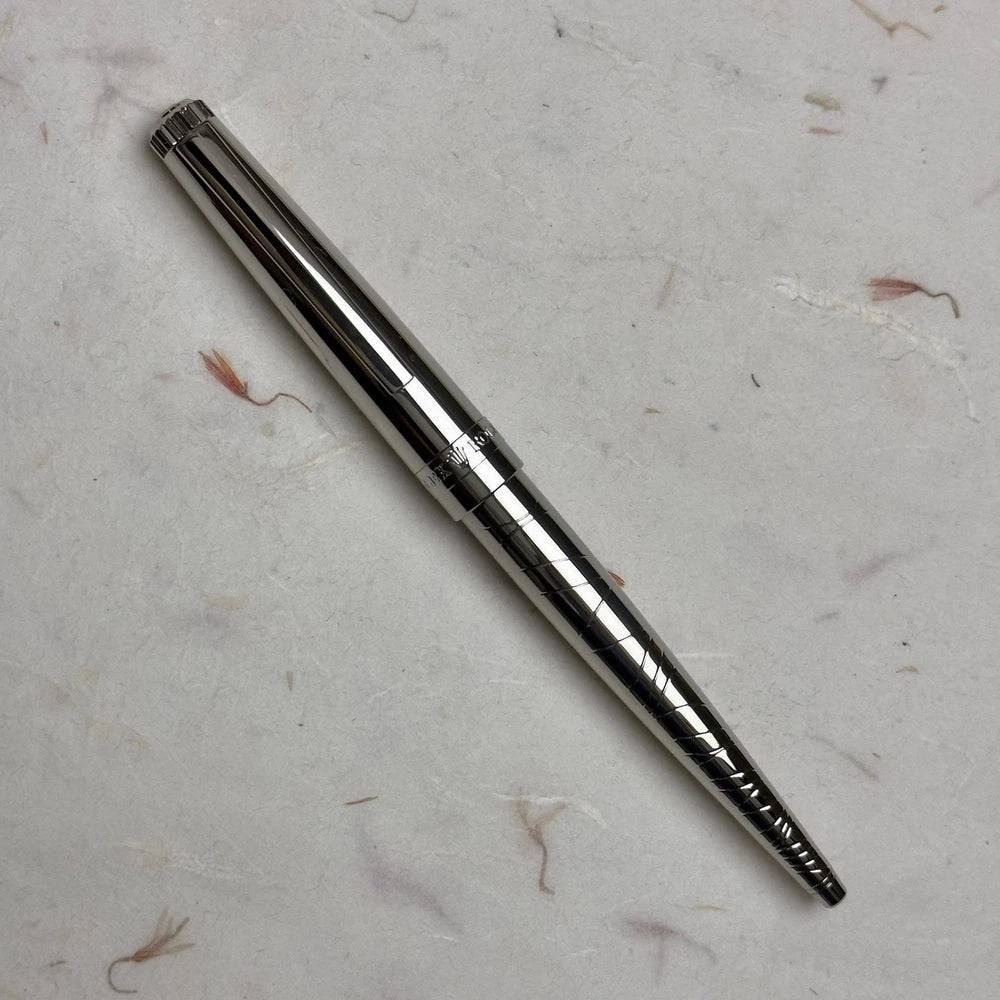 ROLEX PLATINUM SILVER PEN WITH WAVE RIPPLE DESIGN