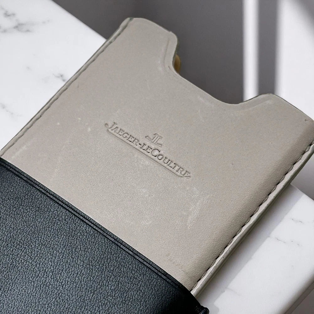 JAEGER-LECOULTRE HERITAGE BROWN LEATHER CARD HOLDER – SWISS LUXURY – GIFT BOXED