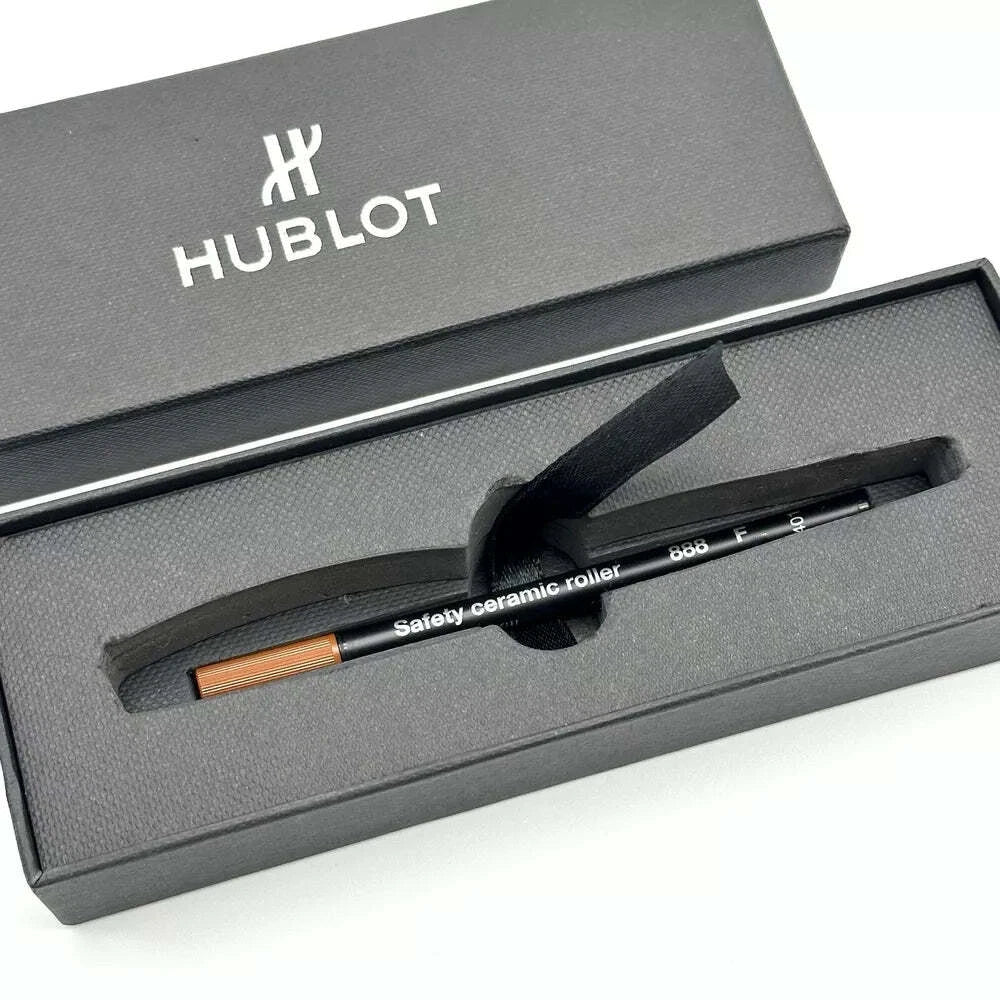 HUBLOT BRUSHED BLACK STEEL ROLLERBALL PEN FOR PROFESSIONALS | AD VIP GIFT