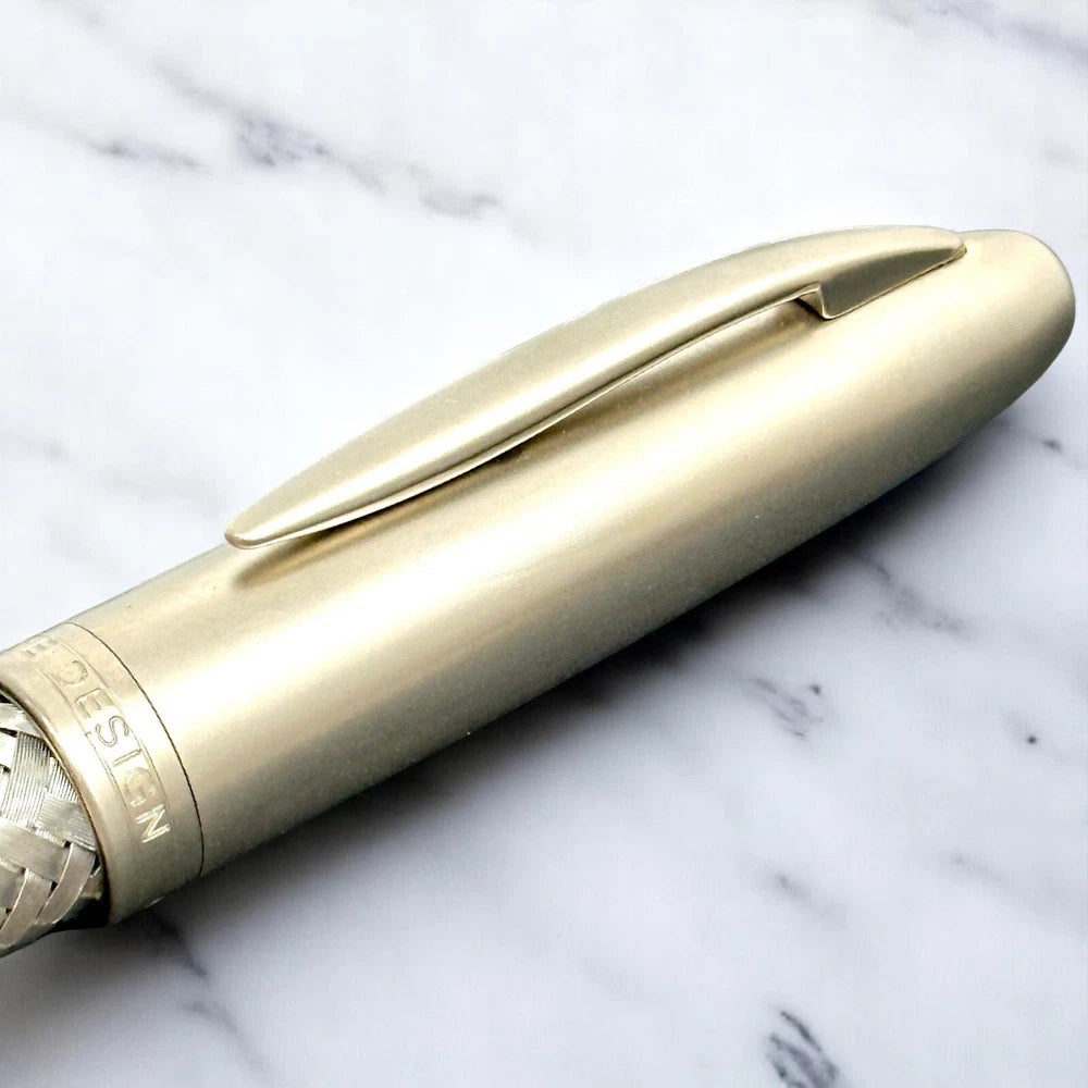 PORSCHE DESIGN P3100 TEC FLEX ROLLERBALL PEN BRAIDED STEEL COLLECTOR’S EDITION