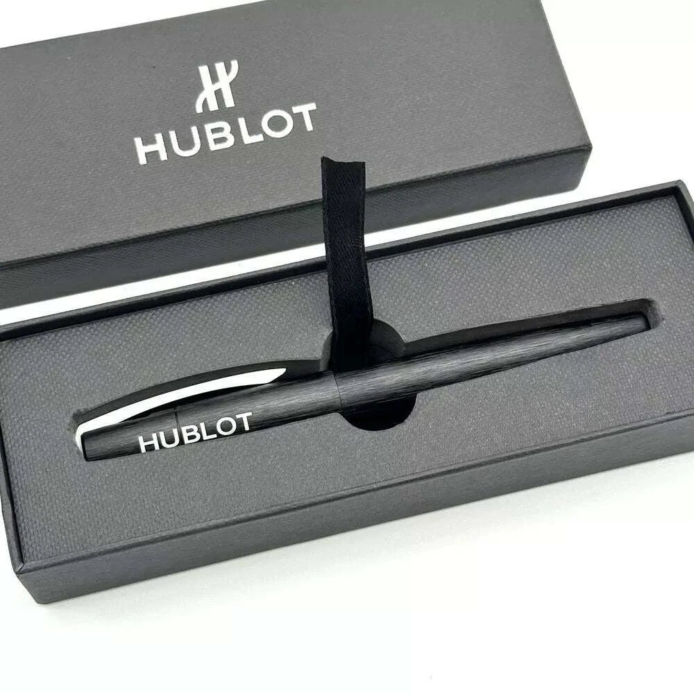 HUBLOT BRUSHED BLACK STEEL ROLLERBALL PEN FOR PROFESSIONALS | AD VIP GIFT