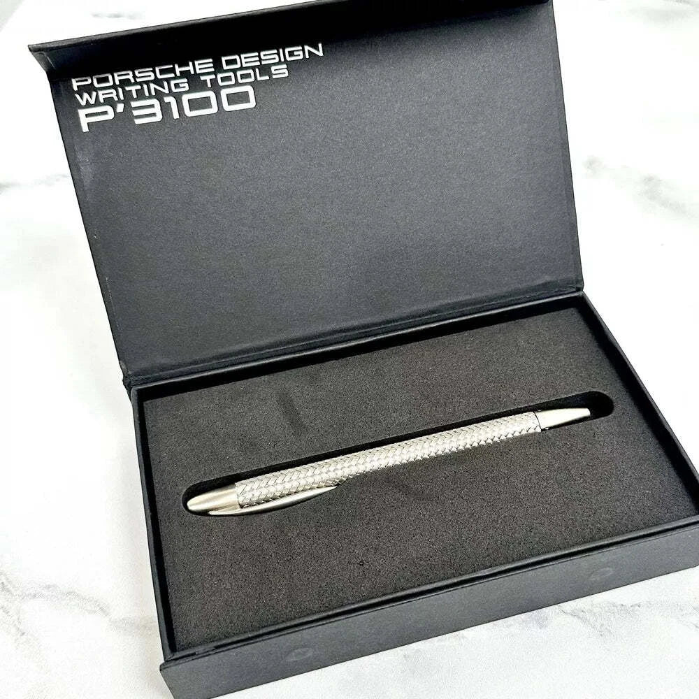 PORSCHE DESIGN TEC FLEX P3100 BRAIDED WEAVE BALLPOINT PEN FOR COLLECTORS | LUXUR