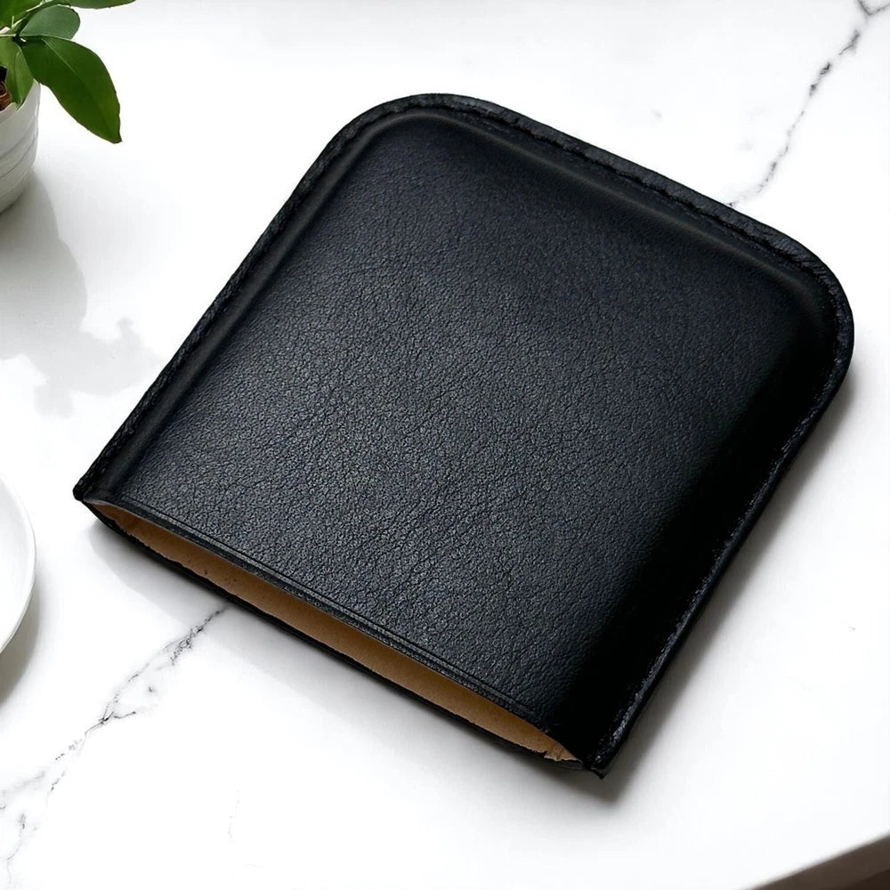 JAEGER-LECOULTRE HERITAGE BROWN LEATHER CARD HOLDER – SWISS LUXURY – GIFT BOXED